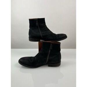 Johnston Murphy J&M 1850 Hattington Boots Black Calfskin Side Zip Pull On‎ 11M